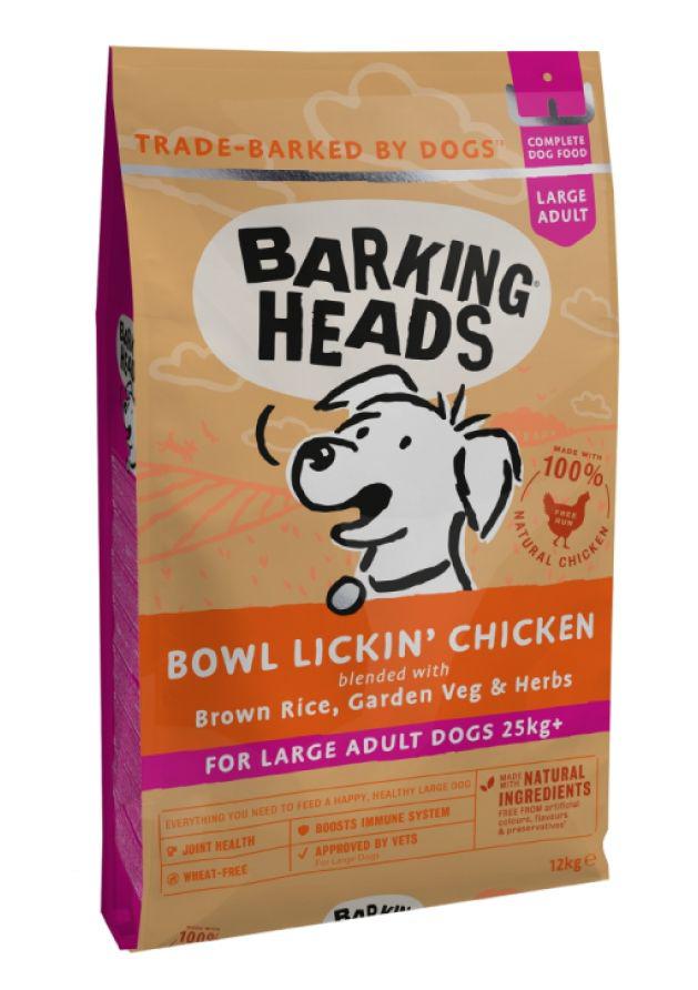 Barking Heads BOWL LICKIN chicken LARGE breed 12kg