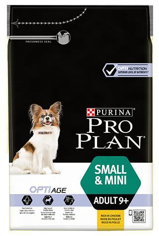 Purina PRO PLAN Dog Adult 9+ Small & Mini - 3kg