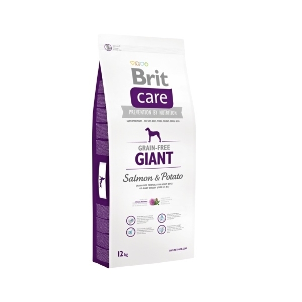 Brit Care dog Grain Free Giant Salmon & Potato - 12kg (4 x 3kg)