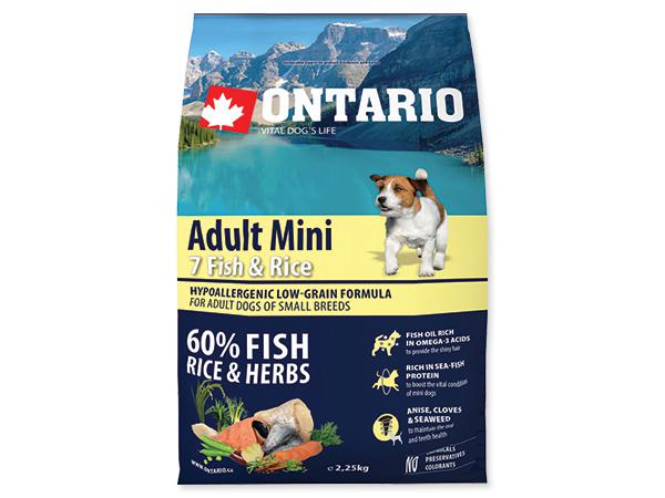 ONTARIO dog ADULT MINI fish - 6,5kg