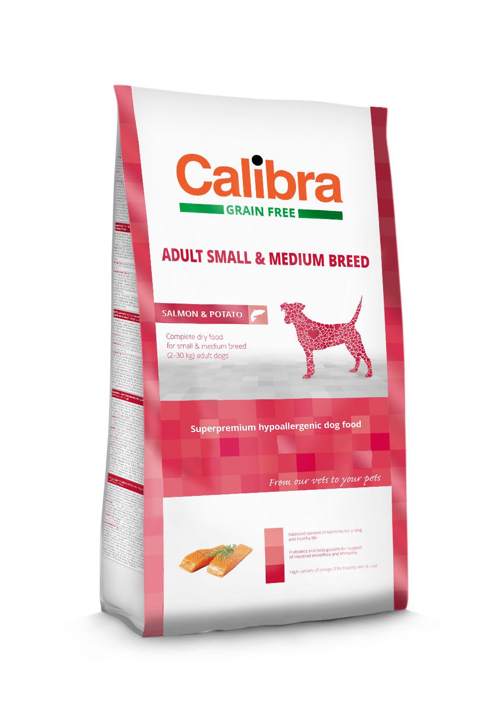 CALIBRA dog GF ADULT medium losos - 12kg