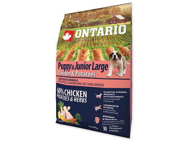 ONTARIO dog JUNIOR LARGE chicken - 12kg