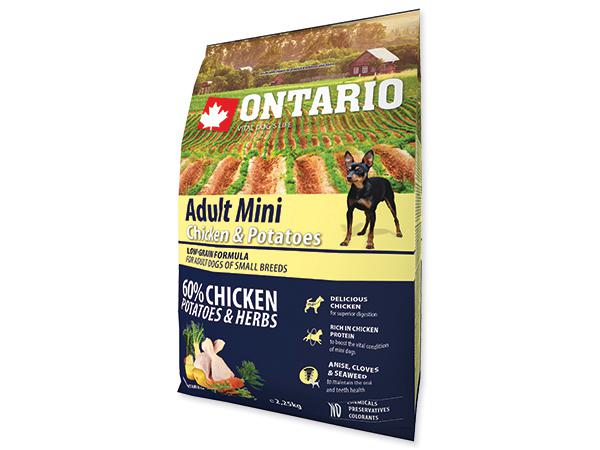 ONTARIO dog ADULT MINI  chicken - 2,25kg