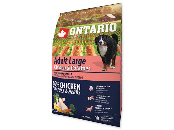 ONTARIO dog ADULT LARGE chicken - 12kg