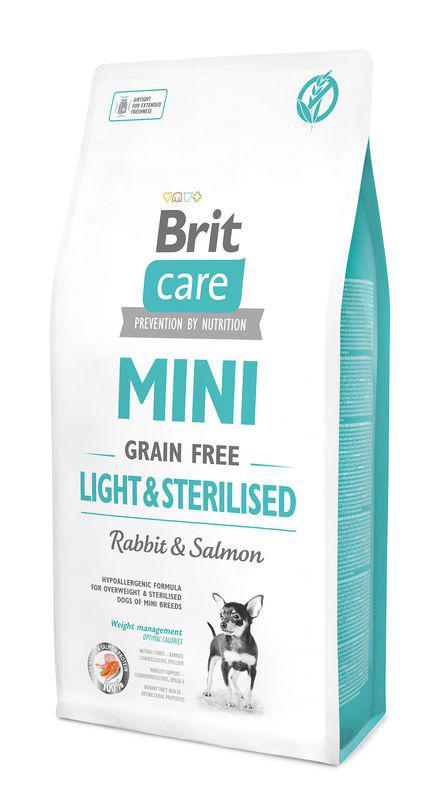 BRIT Care dog MINI GF LIGHT/sterilised - 7kg prodejna exp 25/10/22