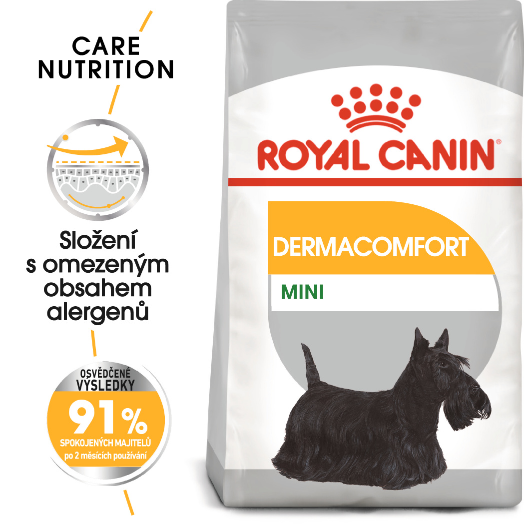 Royal Canin Mini Dermacomfort - granule pro malé psy s problémy s kůží - 8kg