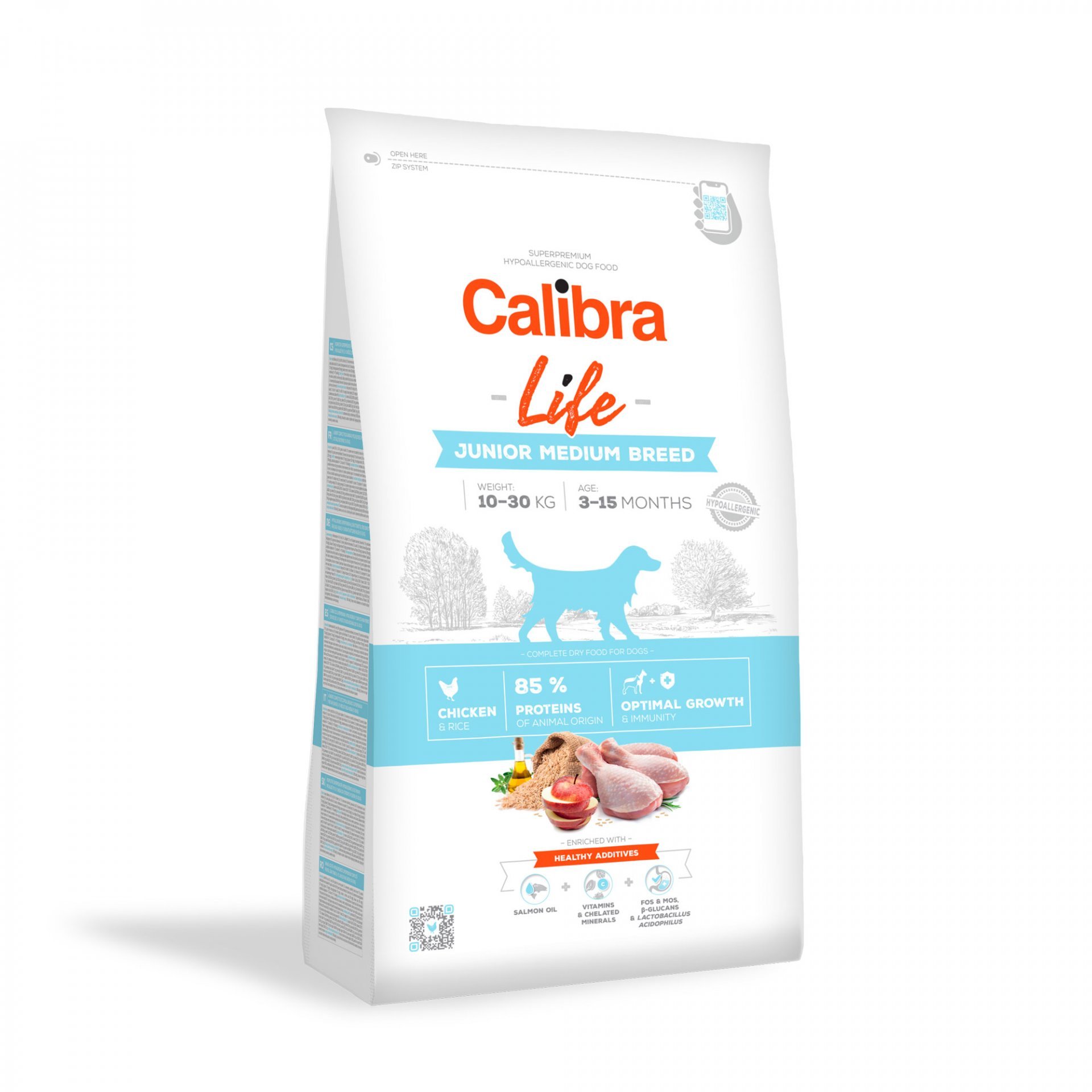 CALIBRA dog LIFE JUNIOR medium CHICKEN - 2,5kg