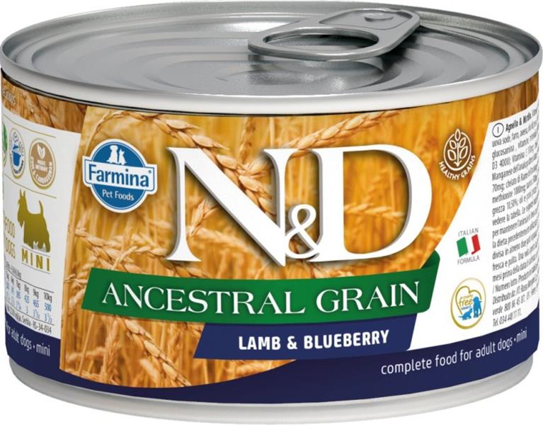 N&D Low Grain Dog konzerva Adult Lamb & Blueberry Mini 140 g 1+1 ZDARMA