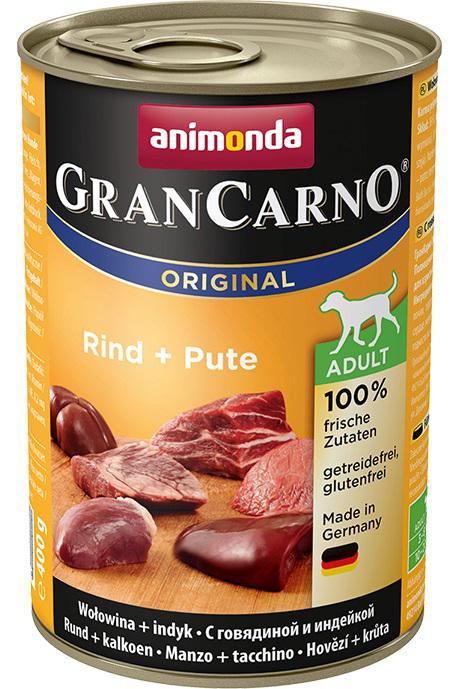 ANIMONDA dog konzerva Gran Carno hovězí/krůta - 400g
