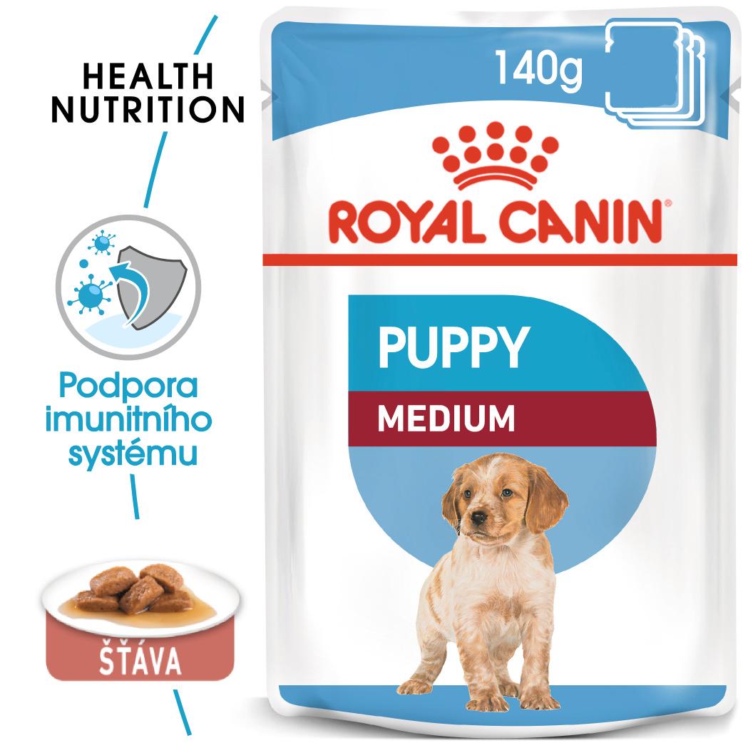 Royal Canin Medium Puppy - kapsička pro střední štěňata - 10x140g