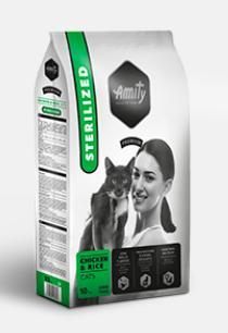 AMITY premium cat STERILISED chicken/rice - 10kg