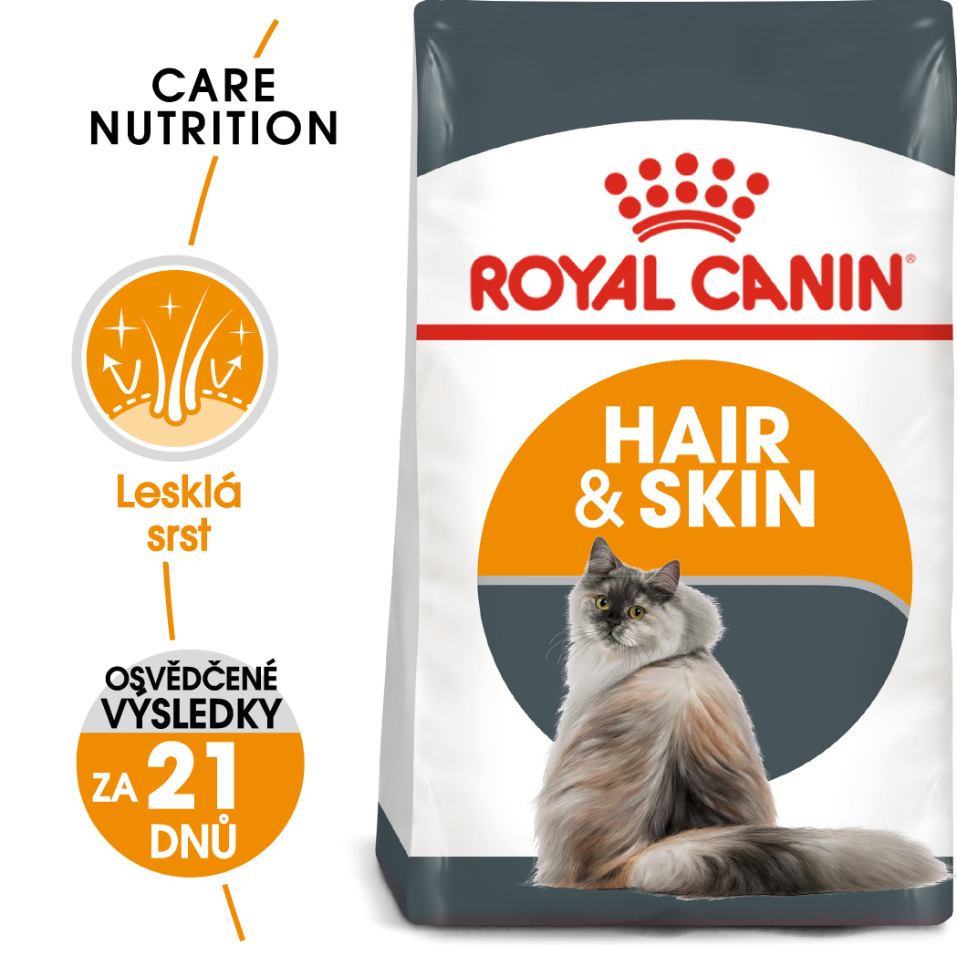 Royal canin  cat hair and skin care - granule pro kočky pro zdravou srst a kůži 400g