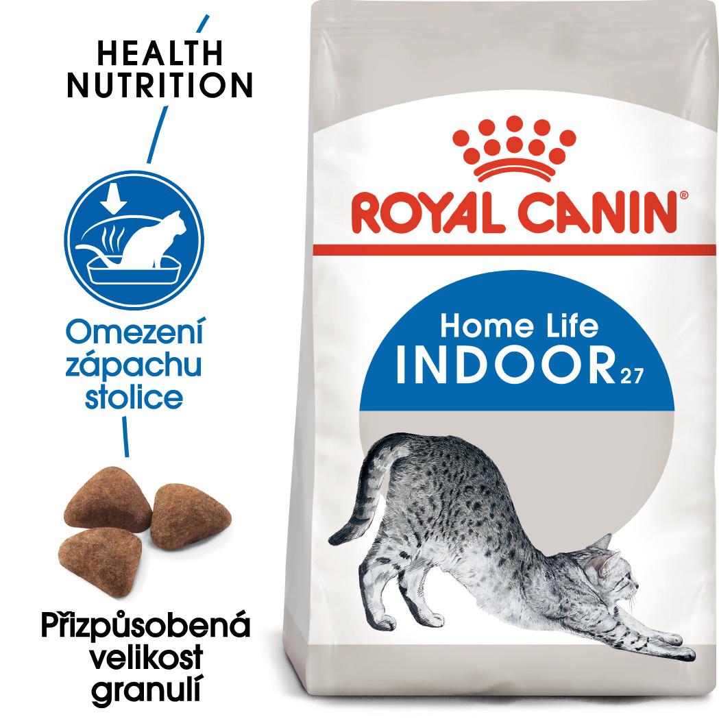 Royal canin indoor  - granule pro kočky žijící uvnitř 4kg prodejna