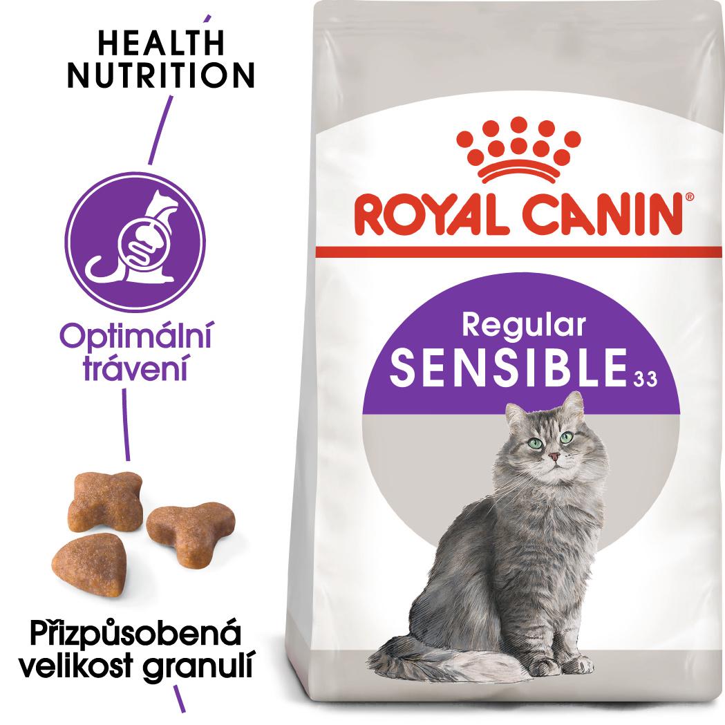 Royal Canin Sensible - granule pro kočky s citlivým zažíváním - 10kg