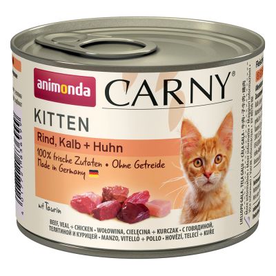 ANIMONDA cat konzerva Carny Kitten hovězí/telecí/kuře - 400g