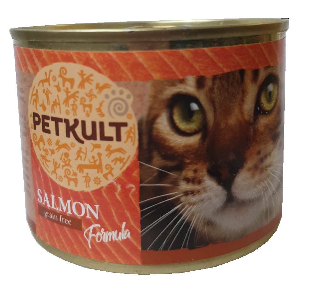 PETKULT  cat konz.  LOSOS - 185g (9 + 3 gratis)