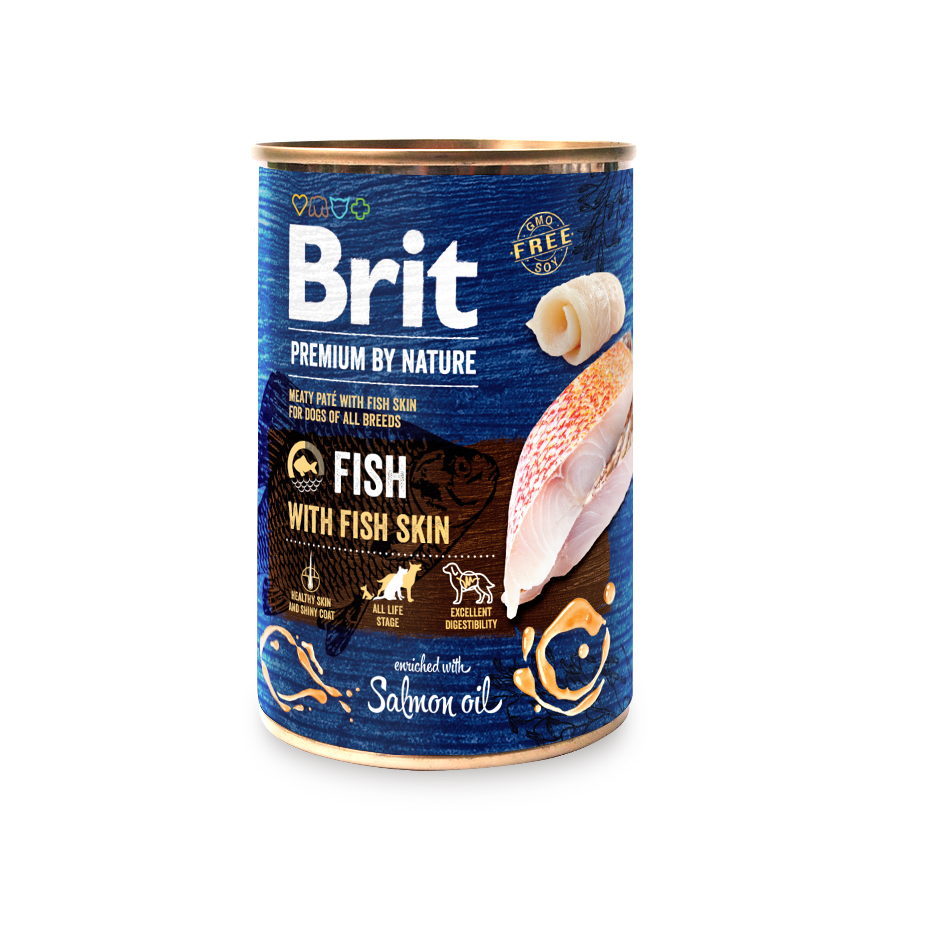 BRIT dog Premium by Nature FISH with FISH skin - 400G