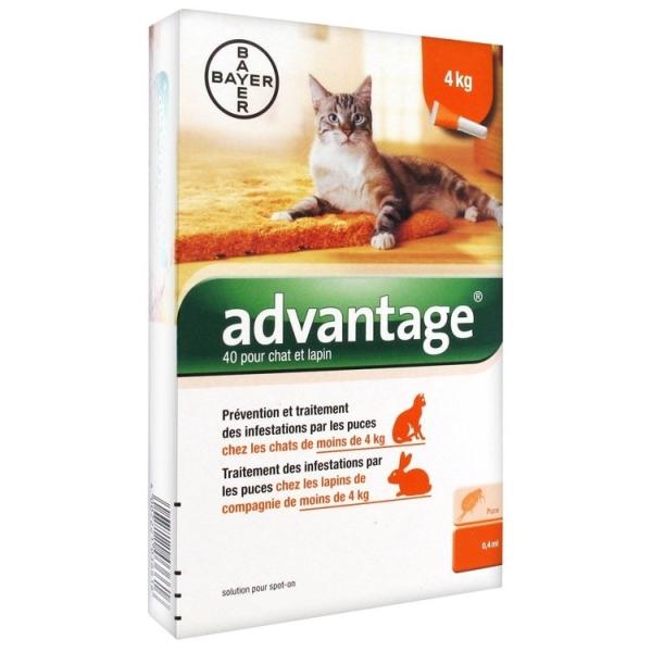 Antiparazitní spot-on  ADVANTAGE pro kočky 4ks