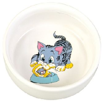 Miska keramická Malovaná kočka/motiv (trixie) 0,3/11cm