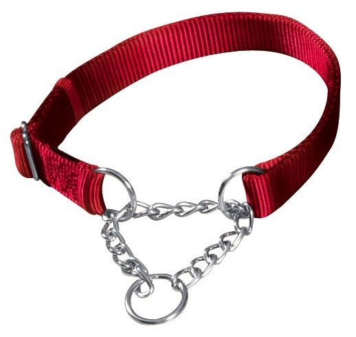 Obojek Premium polostahovací Červený S-M:1,5/30-40cm
